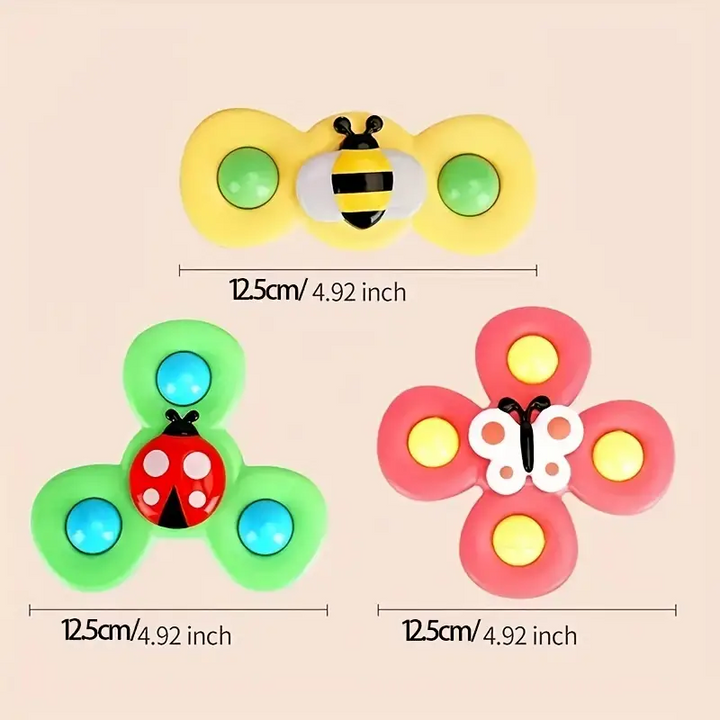 Zuignap Spinner Speeltjesset van 3 - SpinFun