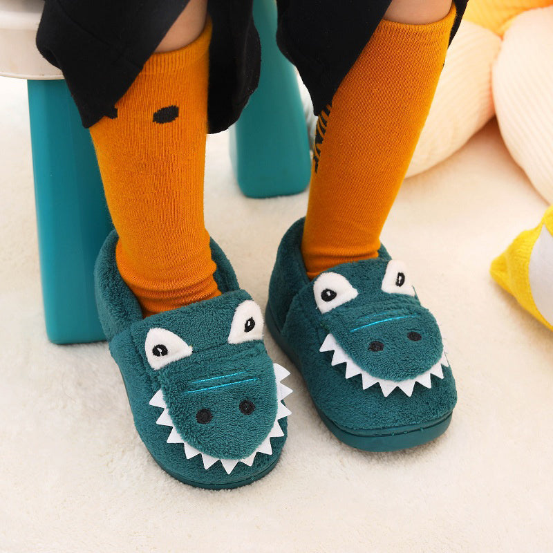 Dino Knuffelpantoffels – Zachte en Warme Sloffen voor Peuters