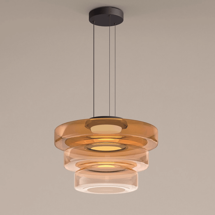 Moderne Glazen Hanglamp in Bauhaus Stijl - AuroraSphere