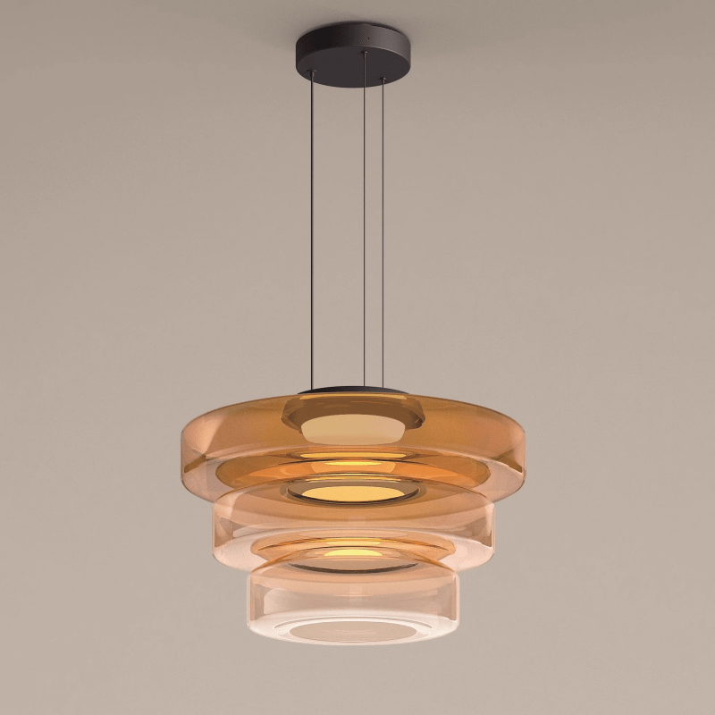 Moderne Glazen Hanglamp in Bauhaus Stijl - AuroraSphere