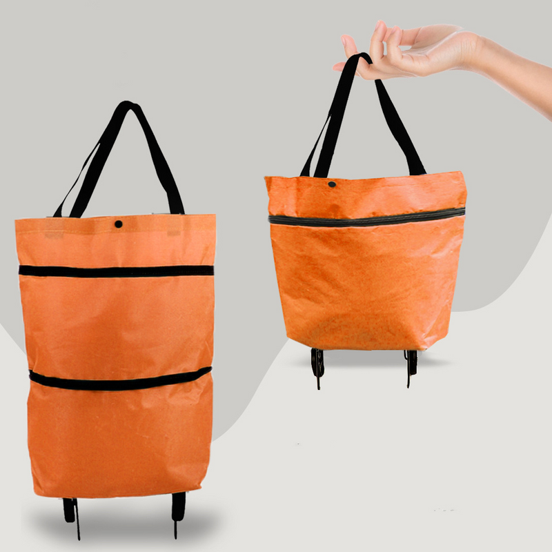 2-in-1 Omschakelbare Boodschappentas met Wielen - CarryFlex