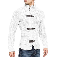 Vardi Dante™ Boaz Urban Vest | Gebreid vest met leren accenten