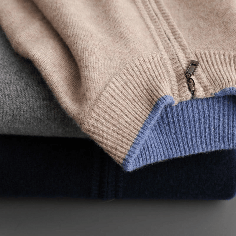 Heren Kasjmier Zip-Jack – Laurent