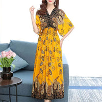 Vardi Dante™ Mia Maxi-Jurk | Retro & Casual
