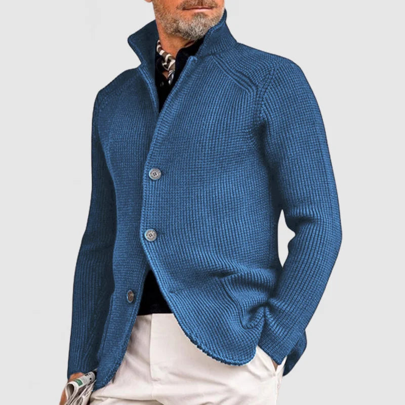 Trendy Gebreid Herenvest met Zakken - Oscar