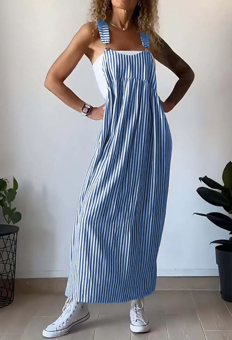 Stijlvolle Gestreepte Casual Jumpsuit met Comfort-Snit – Liana