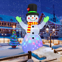 Opblaasbare Verlichte Sneeuwpop (213 cm) - SnowBright