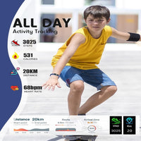 Smukły zegarek fitness dla dzieci - KidFit Pro