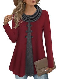 Stijlvolle Colorblock Pullover Sweatshirt voor Dames - Bella