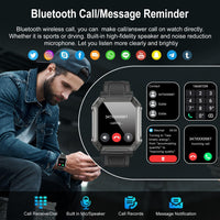 Militaire smartwatch dla mężczyzn z trackerem fitness - Wayne