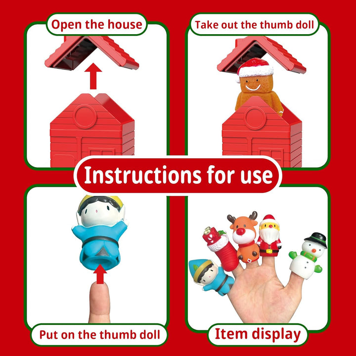 Kerst Vingerpoppen Set - FestiveFingers