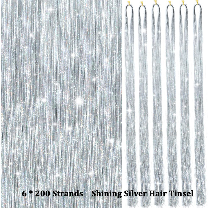Sprankelende Haar Tinsel Kit – Strengen van Glitter!