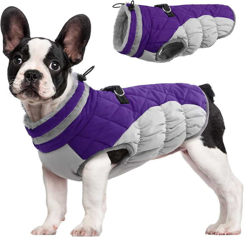 Warme Honden Winterjas met Ingebouwd Harnas