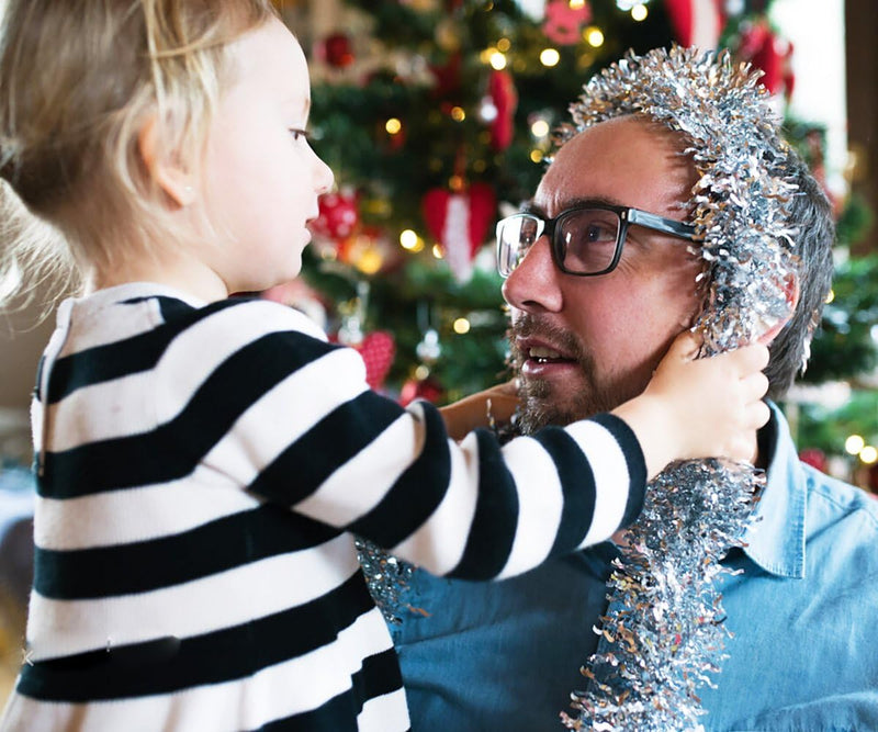 Zilveren Kerst Glitterslinger - SparkleTwist