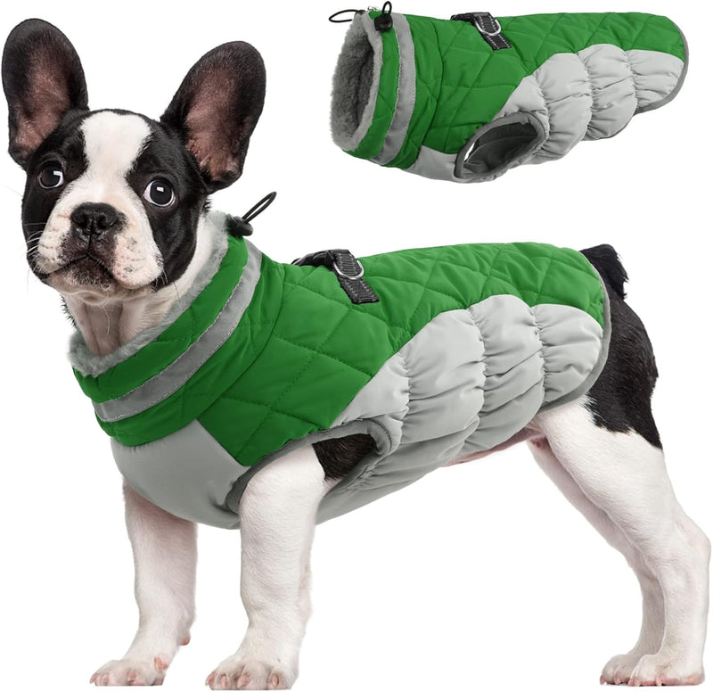 Warme Honden Winterjas met Ingebouwd Harnas