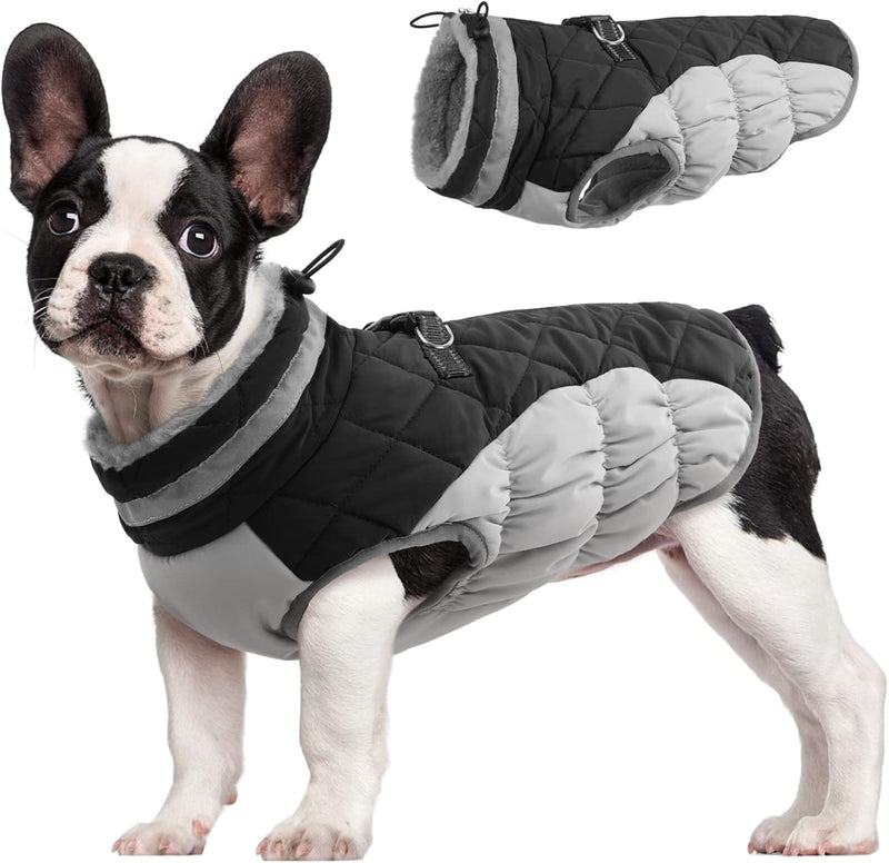 Warme Honden Winterjas met Ingebouwd Harnas