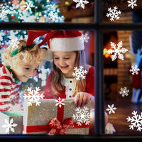 Sneeuwvlok Kerst Raamstickers - WinterGlow