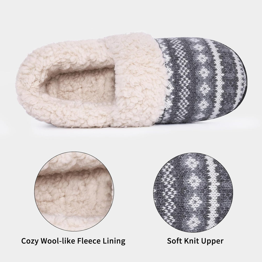 Winterse Gebreide Pantoffels - CozyCloud