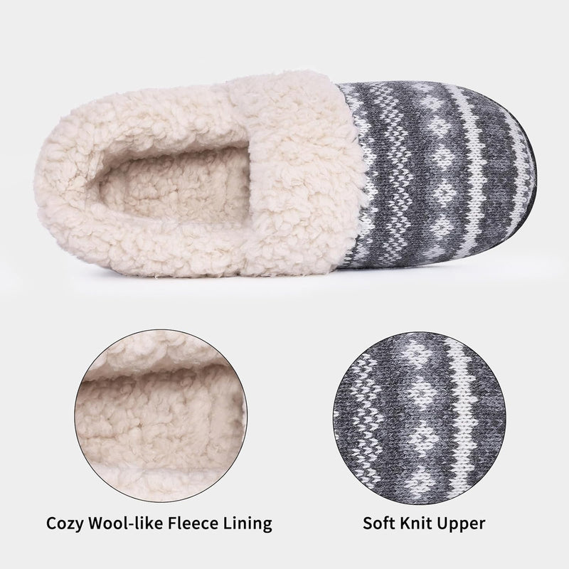 Winterse Gebreide Pantoffels - CozyCloud