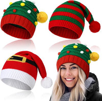 Gebreide Kerstman & Elf Mutsen Set - JollyBeanies
