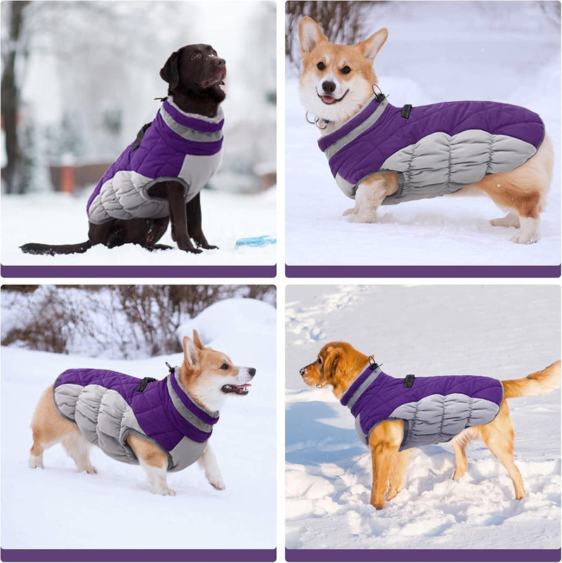 Warme Honden Winterjas met Ingebouwd Harnas