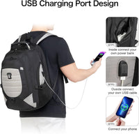 Waterdichte Anti-Diefstal Laptop- & Reisrugzak met USB-poort – 17,3"