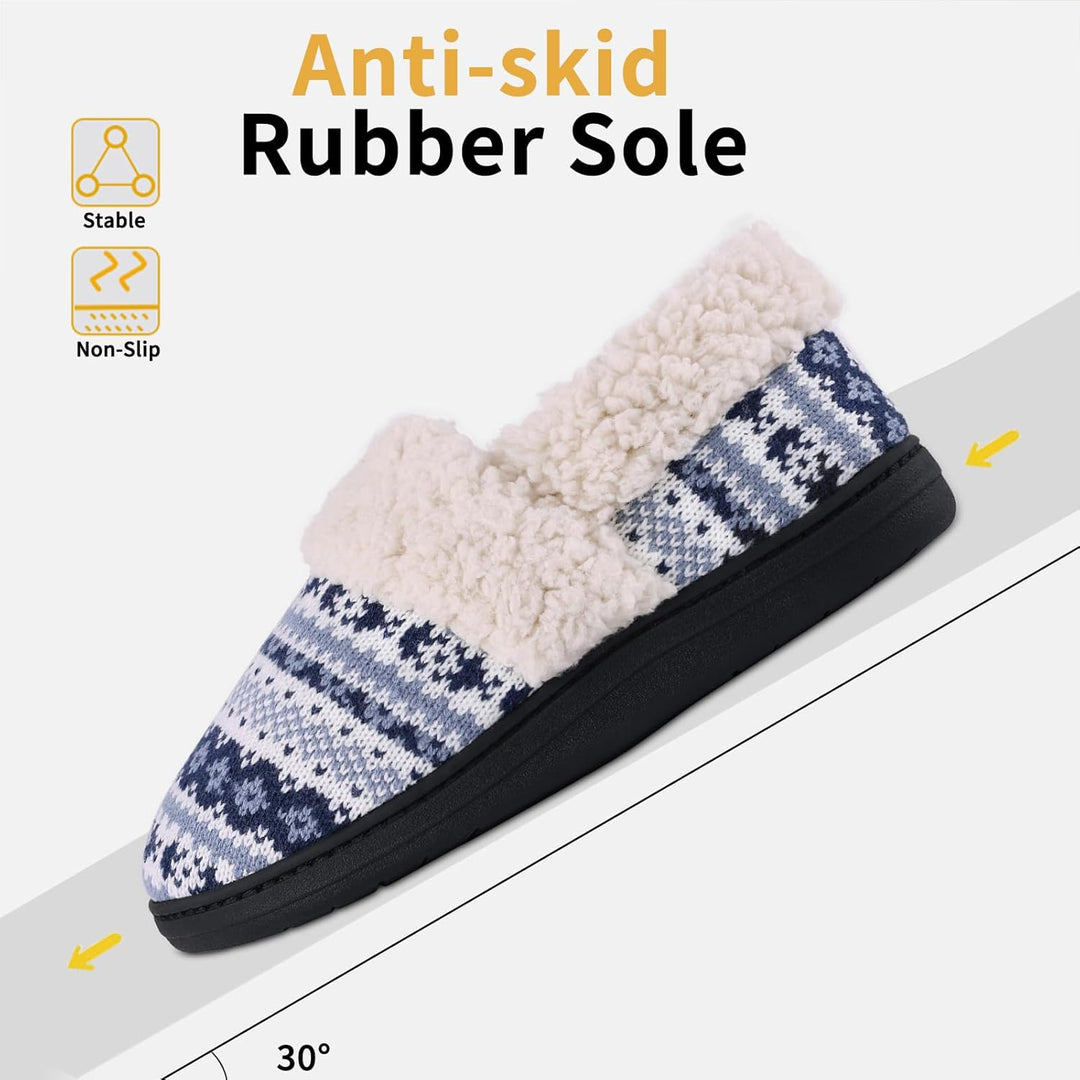 Winterse Gebreide Pantoffels - CozyCloud