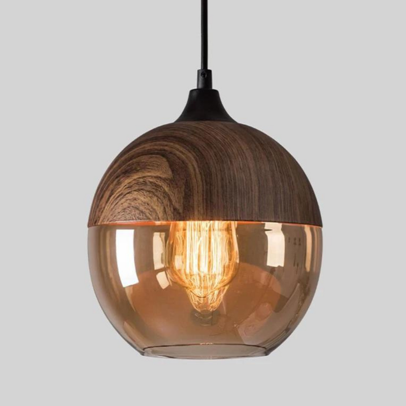 Stijlvolle Scandinavische Houten Plafondlamp - NordLuna