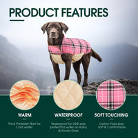 Cozy Waterproof Hondenjas – Winterjas in Britse Stijl