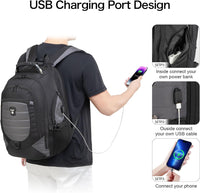 Waterdichte Anti-Diefstal Laptop- & Reisrugzak met USB-poort – 17,3"