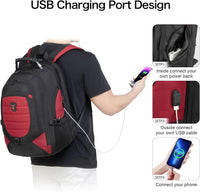 Waterdichte Anti-Diefstal Laptop- & Reisrugzak met USB-poort – 17,3"