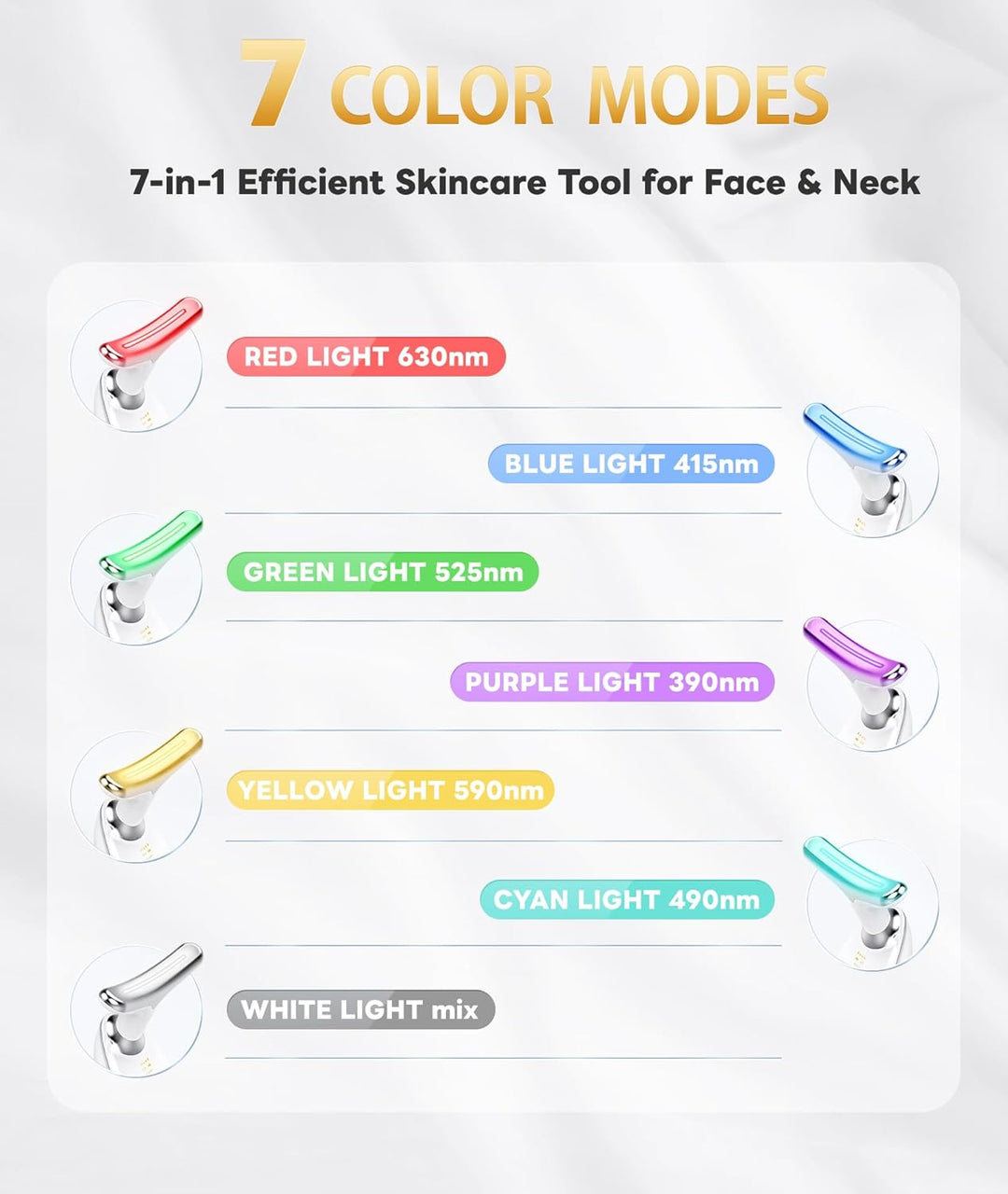 RadiantGlow 7-Color Gezichtsmassager