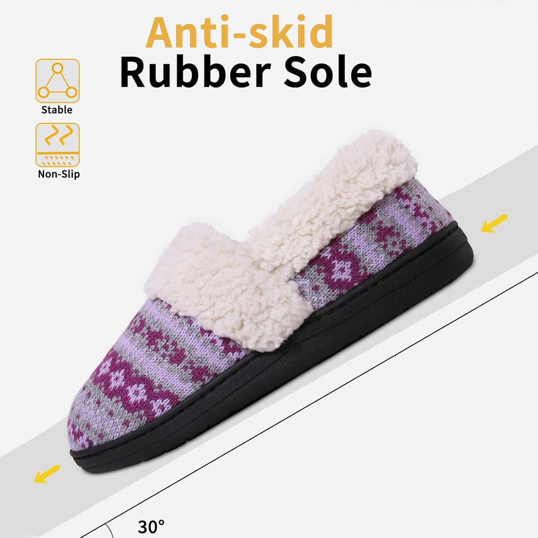 Winterse Gebreide Pantoffels - CozyCloud