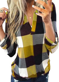 Stijlvolle Casual Geruite Damesblouse - Lara
