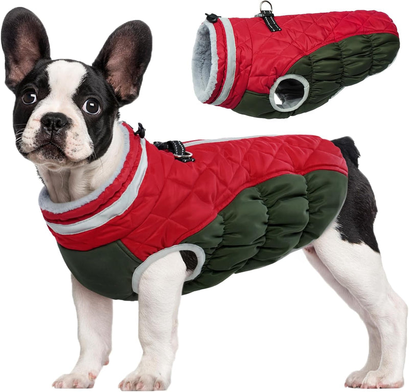 Warme Honden Winterjas met Ingebouwd Harnas