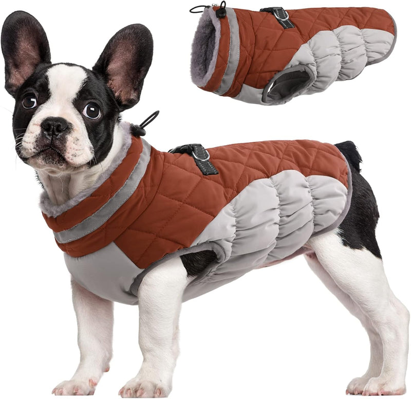 Warme Honden Winterjas met Ingebouwd Harnas
