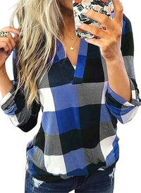 Stijlvolle Casual Geruite Damesblouse - Lara
