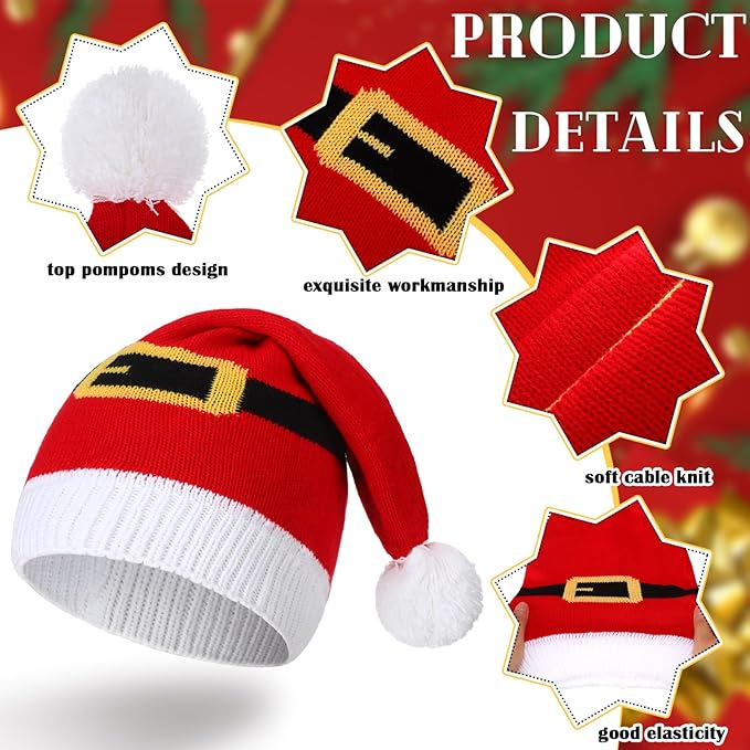 Gebreide Kerstman & Elf Mutsen Set - JollyBeanies