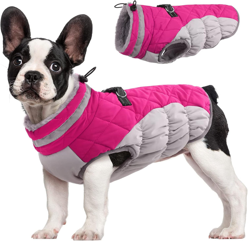 Warme Honden Winterjas met Ingebouwd Harnas