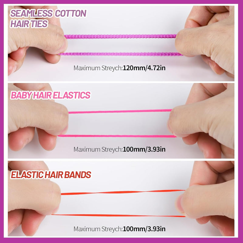Kleurvolle Elastische Haarbanden en Accessoires Set