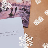 Sneeuwvlok Kerstornamenten Set - FrostedElegance