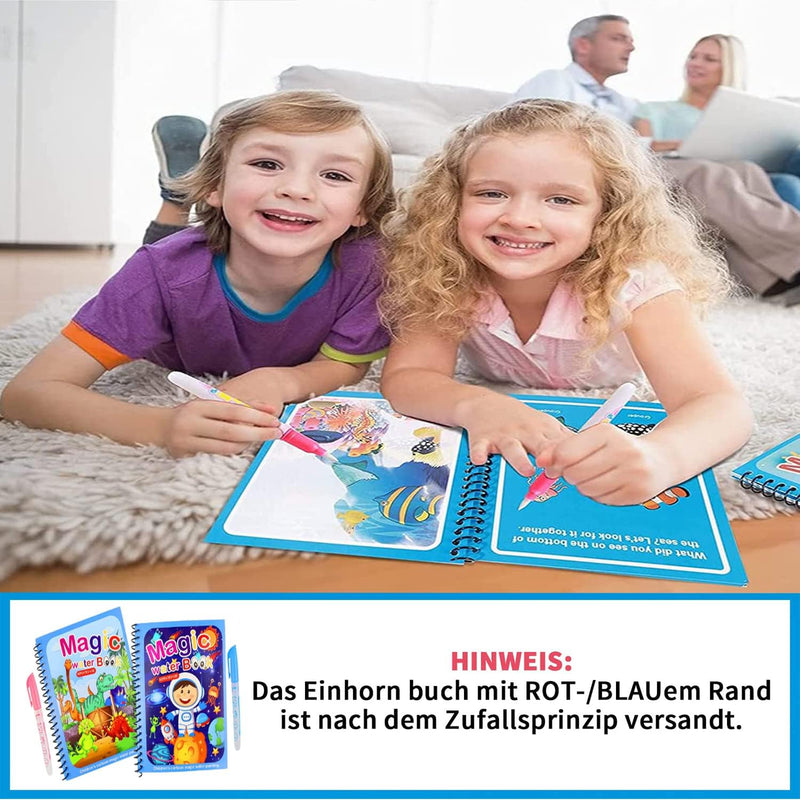Set van 4 Herbruikbare Waterkleurboeken – AquaColor Books