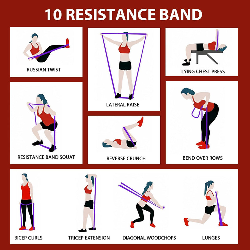 Pull-Up Assist Weerstandsbanden Set – Trainingsbanden voor Krachttraining