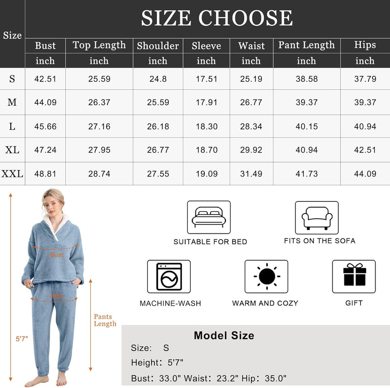 Fluffy Pyjama Set voor Dames - CozyPlush