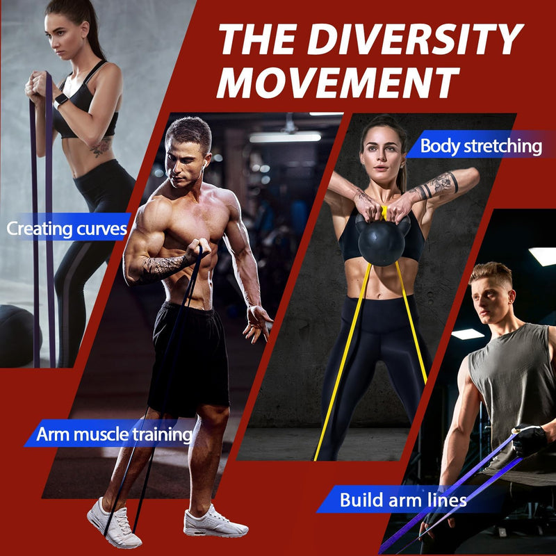 Pull-Up Assist Weerstandsbanden Set – Trainingsbanden voor Krachttraining