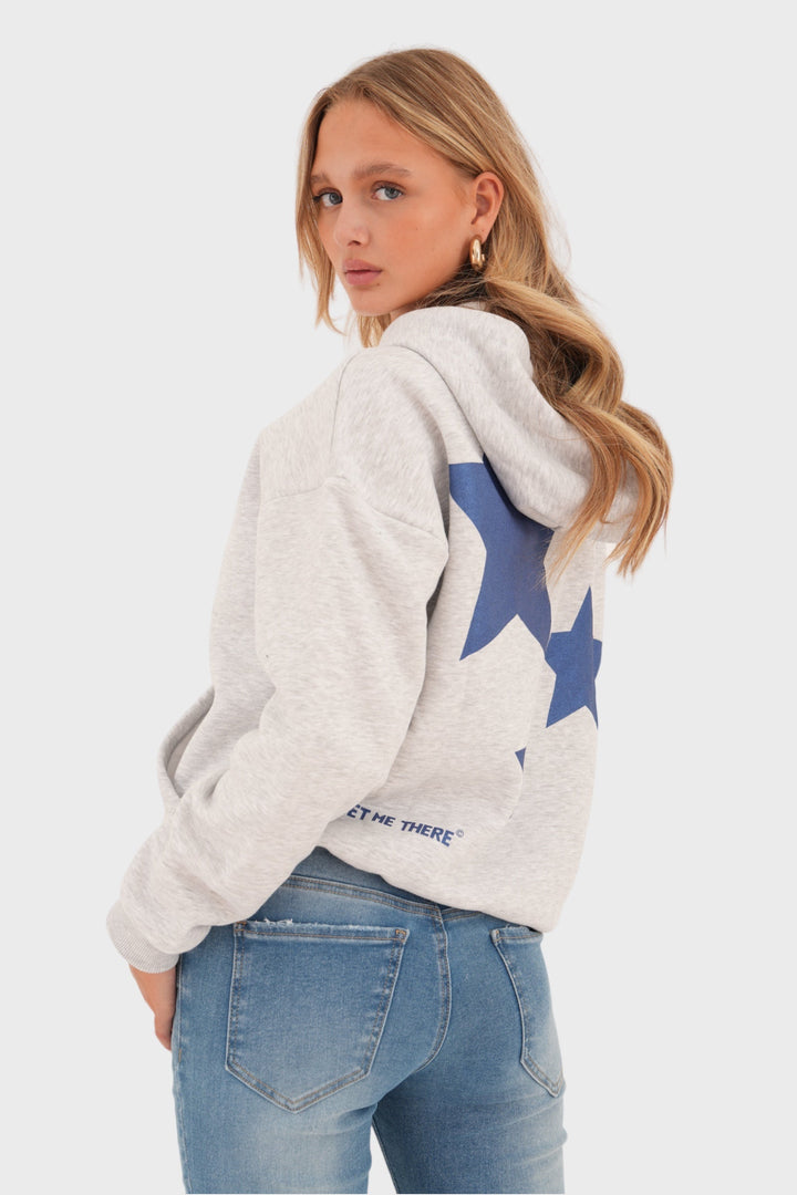 Grijze Damestrui met Speelse Sterrenprint - LunaStar