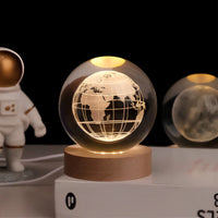 3D Grawerowana Kryształowa Kula - Celestia