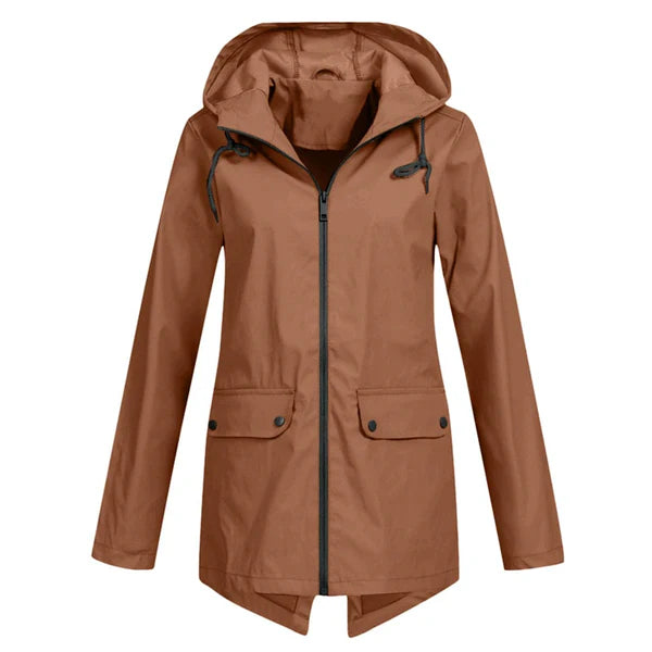 Trendy Dames Regenjas met Capuchon - Liora