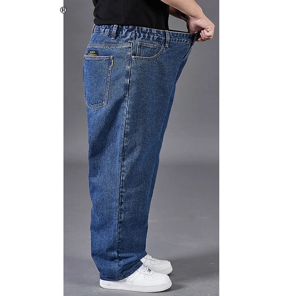 Heren Plus Size Jeans | Wijde Pijp Casual Comfortabel Stijlvol - Vardi
