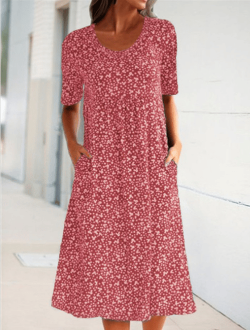Stijlvolle Bloemenprint Jurk - Eva | Dé Perfecte Lichte Zomerjurk!